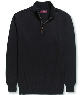 Brook Taverner Brook Taverner Dallas 1/4 Zip Jumper in Black