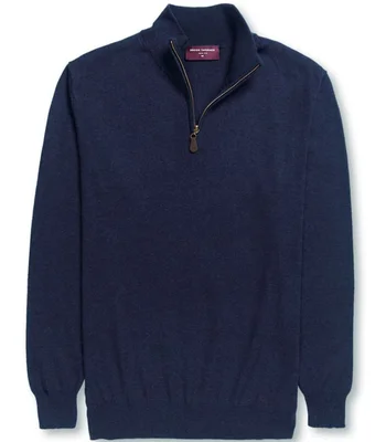 Brook Taverner Brook Taverner Dallas 1/4 Zip Jumper in Navy