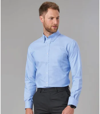 Brook Taverner Brook Taverner Whistler Long Sleeve Oxford Shirt in White