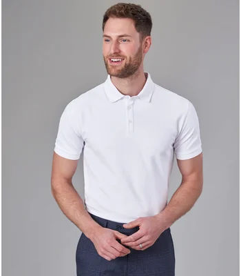 Brook Taverner Brook Taverner Hampton Premium Cotton Polo Shirt in Black