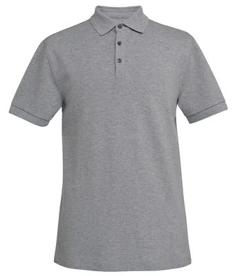 Brook Taverner Brook Taverner Hampton Premium Cotton Polo Shirt in Grey Marl