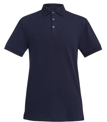Brook Taverner Brook Taverner Hampton Premium Cotton Polo Shirt in Navy