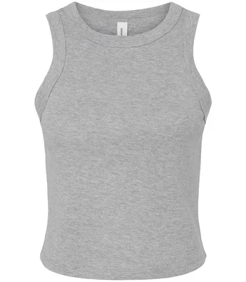 Bella+Canvas Bella Ladies Micro Rib Racer Tank Top in Athletic Heather