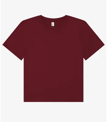 Bella+Canvas Bella Ladies Heavy Boxy T-Shirt in Maroon