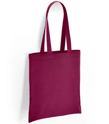 Brand Lab Brand Lab Cotton Long Handle Shopper in Burgundy