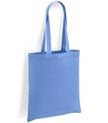 Brand Lab Brand Lab Cotton Long Handle Shopper in Denim Blue