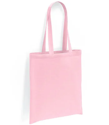 Brand Lab Brand Lab Cotton Long Handle Shopper in Light Pink