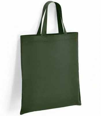 Brand Lab Brand Lab Cotton Short Handle Shopper in Forest Green