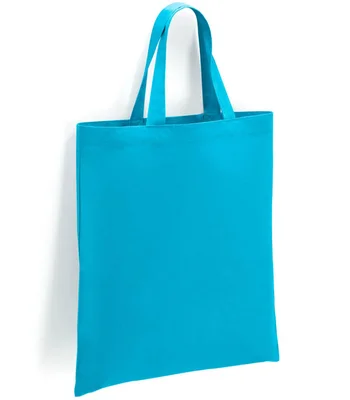 Brand Lab Brand Lab Cotton Short Handle Shopper in Turquoise Blue