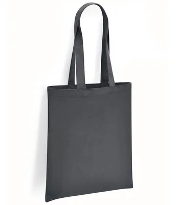 Brand Lab Brand Lab Organic Cotton Long Handle Shopper in Charcoal