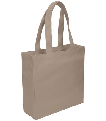 Brand Lab Brand Lab Everyday Square Canvas Tote Bag in Mushroom