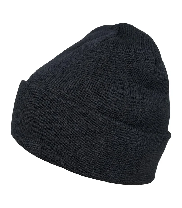 Build Your Brand Build Your Brand Heavy knit beanie in Navy
