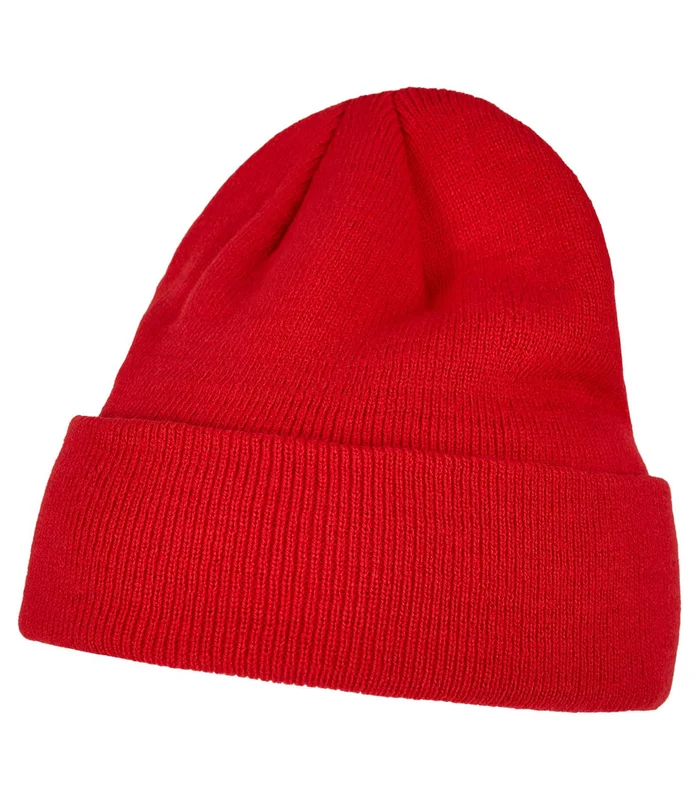Build Your Brand Build Your Brand Heavy knit beanie in Red