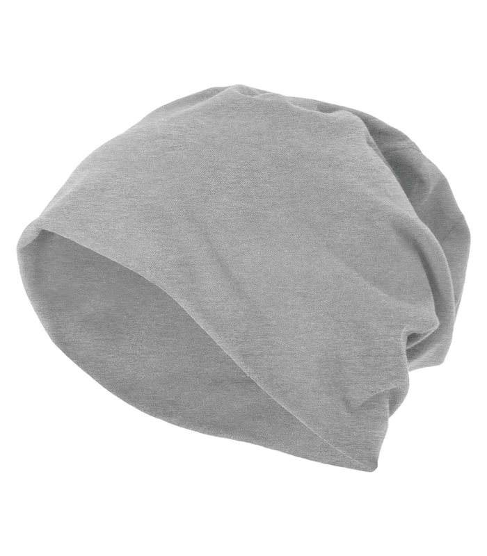 Build Your Brand Build Your Brand Jersey beanie in Heather Grey