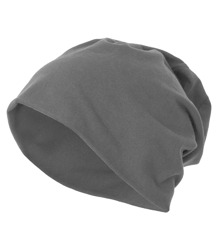 Build Your Brand Build Your Brand Jersey beanie in Mid Grey