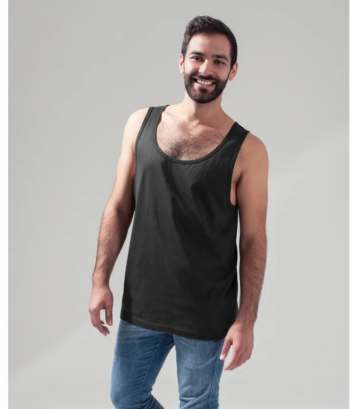 Build Your Brand Build Your Brand Jersey big tank in Black