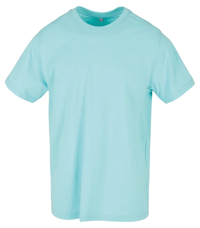 Build Your Brand Build Your Brand T-shirt round-neck in Beryl Blue