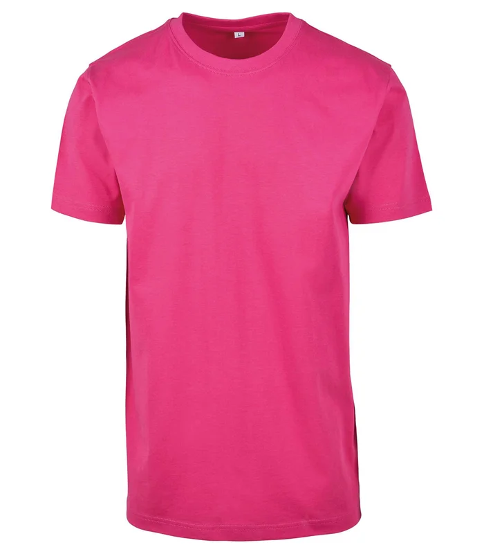 Build Your Brand Build Your Brand T-shirt round-neck in Hibiskus Pink*