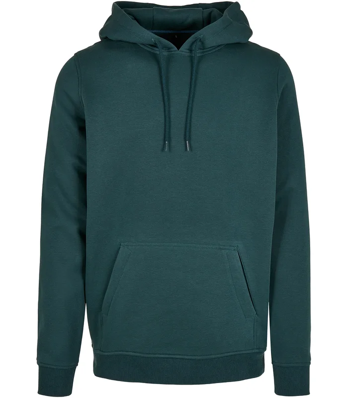 Build Your Brand Build Your Brand Heavy hoodie in Bottle Green*