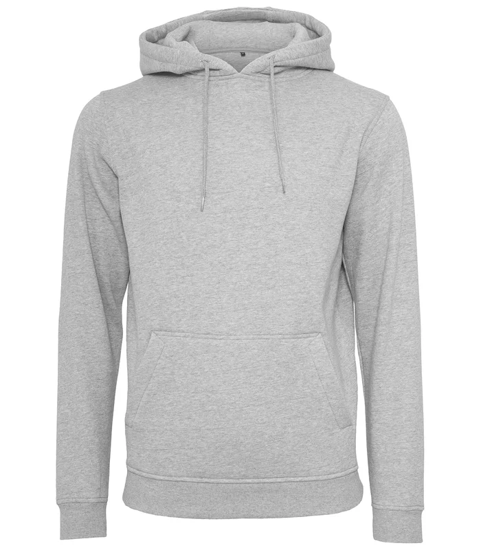 Build Your Brand Build Your Brand Heavy hoodie in Heather Grey*