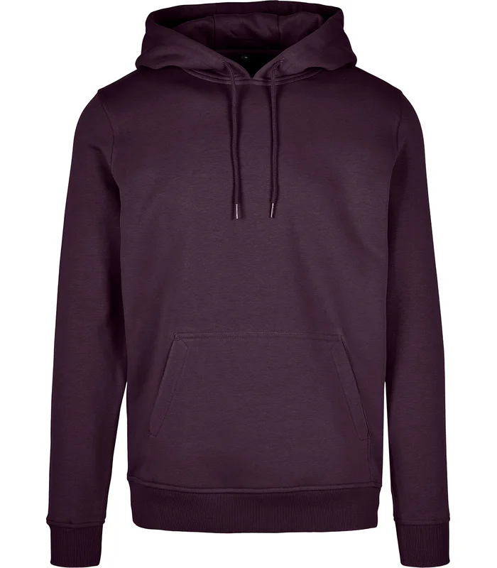 Build Your Brand Build Your Brand Heavy hoodie in Plum Purple*