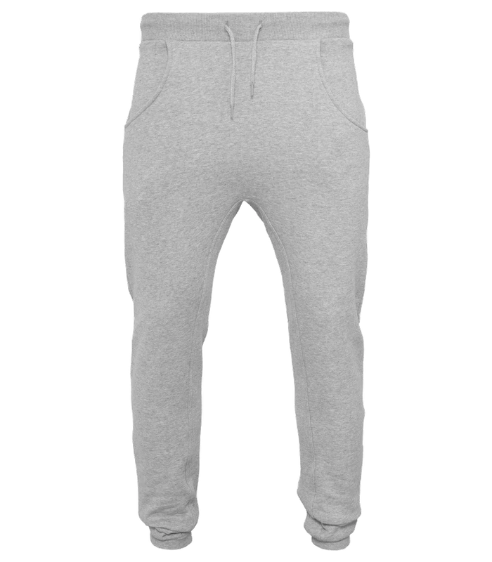 Build Your Brand Build Your Brand Heavy deep-crotch sweatpants in Heather Grey