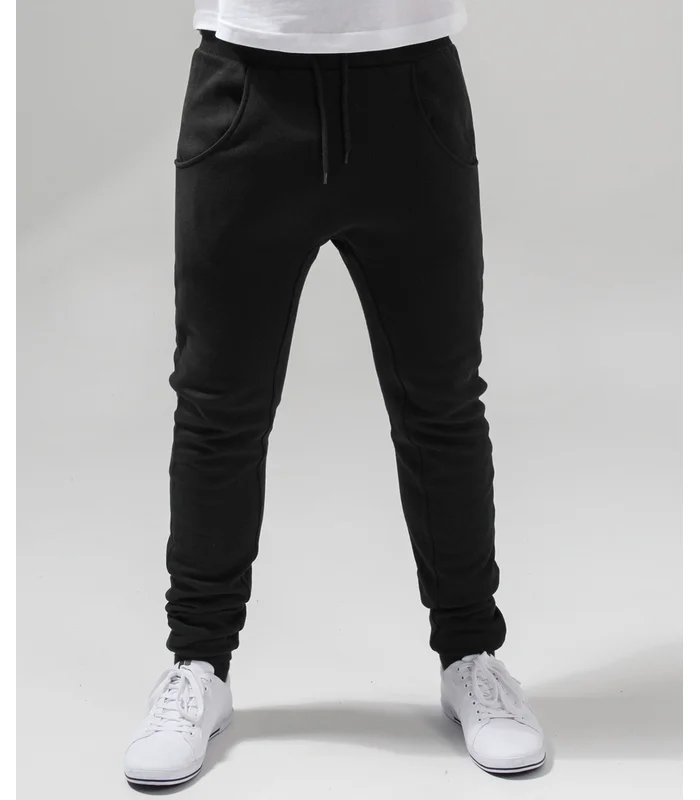Build Your Brand Build Your Brand Heavy deep-crotch sweatpants in Black