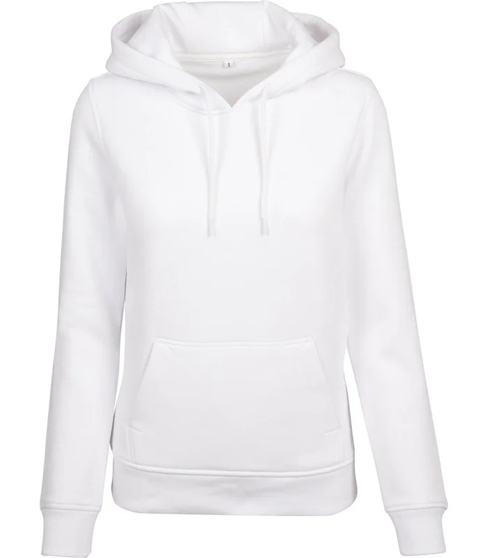 Build Your Brand Build Your Brand Women's heavy hoodie in White