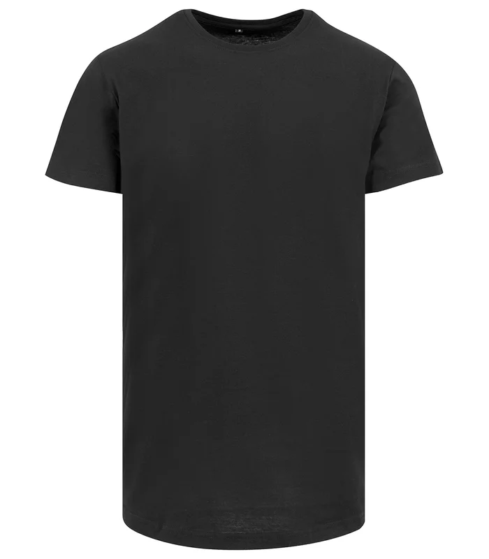 Build Your Brand Build Your Brand Shaped long tee in Black*