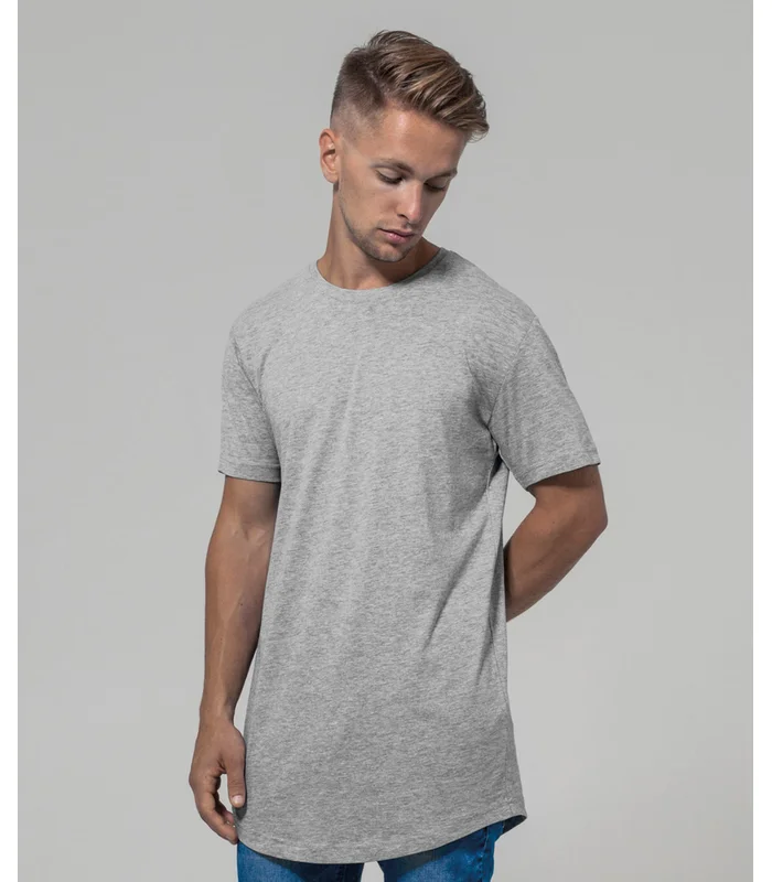 Build Your Brand Build Your Brand Shaped long tee in Black*