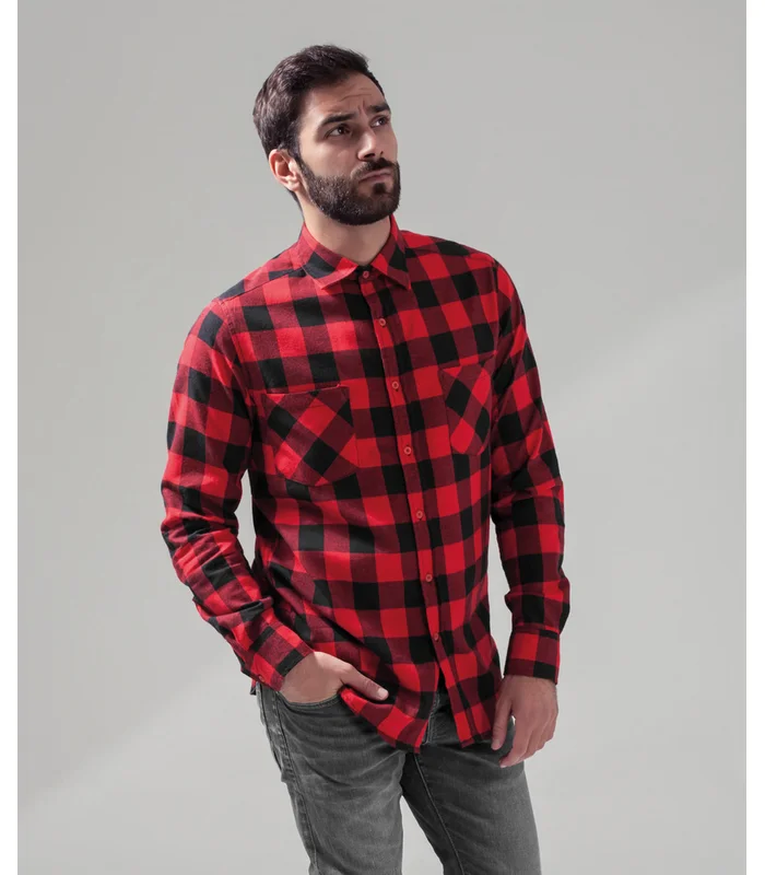 Build Your Brand Build Your Brand Checked flannel shirt