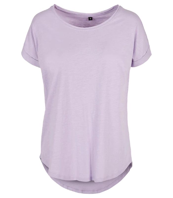 Build Your Brand Build Your Brand Women's long slub tee in Lilac