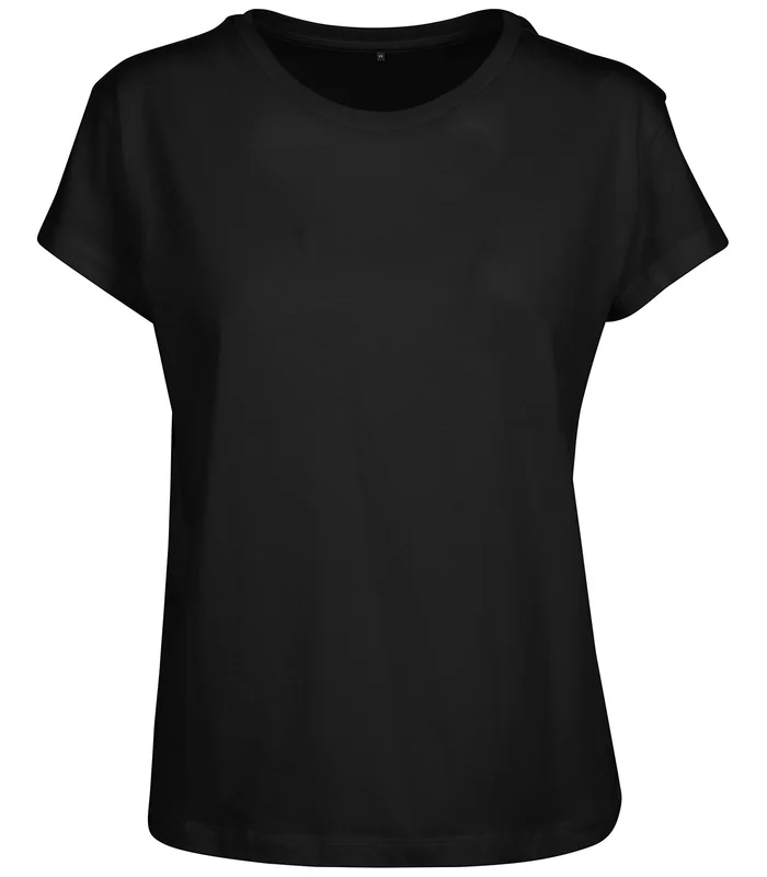 Build Your Brand Build Your Brand Women's box tee in Black