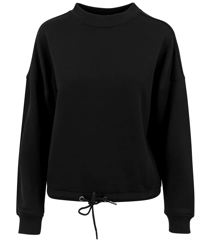 Build Your Brand Build Your Brand Women's oversize crew neck in Black