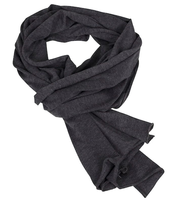 Build Your Brand Build Your Brand Jersey scarf in Charcoal