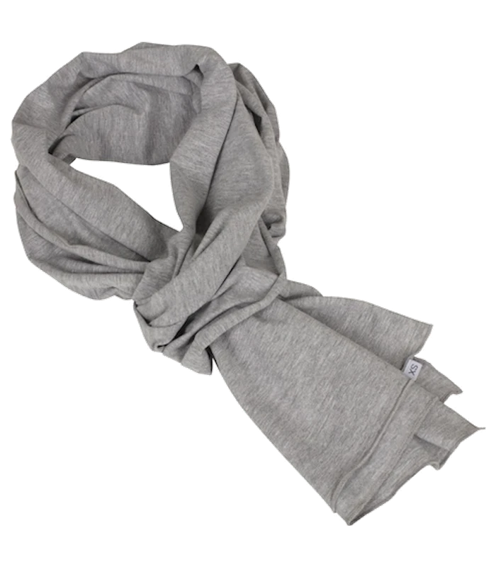 Build Your Brand Build Your Brand Jersey scarf in Heather Grey