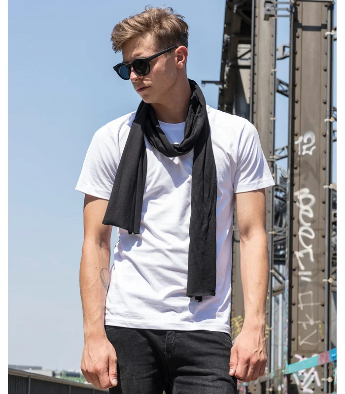 Build Your Brand Build Your Brand Jersey scarf in Black