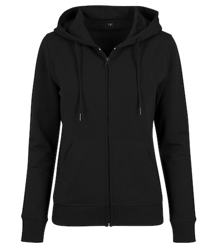 Build Your Brand Build Your Brand Women's terry zip hoodie in Black