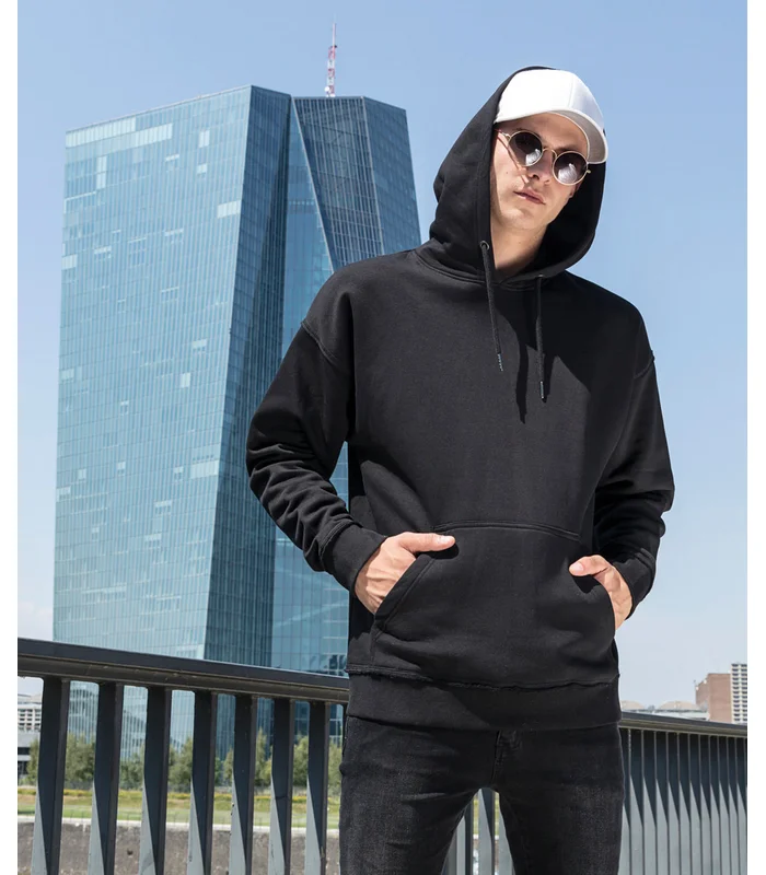 Build Your Brand Build Your Brand Oversize hoodie in Black