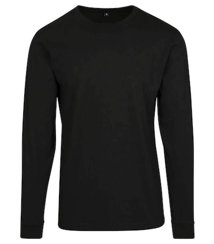 Build Your Brand Build Your Brand Long sleeve with cuff rib in Black
