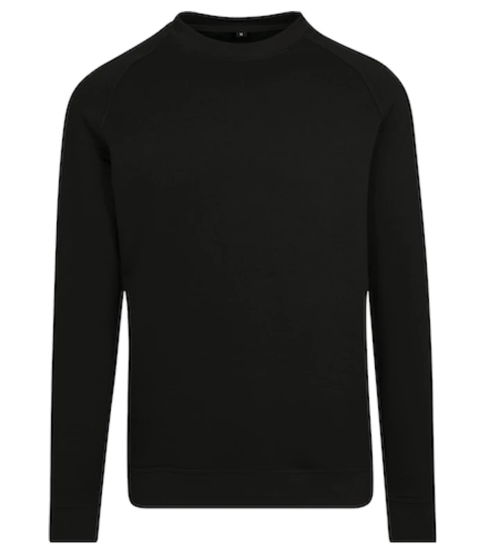 Build Your Brand Build Your Brand Raglan sweat crew neck in Black