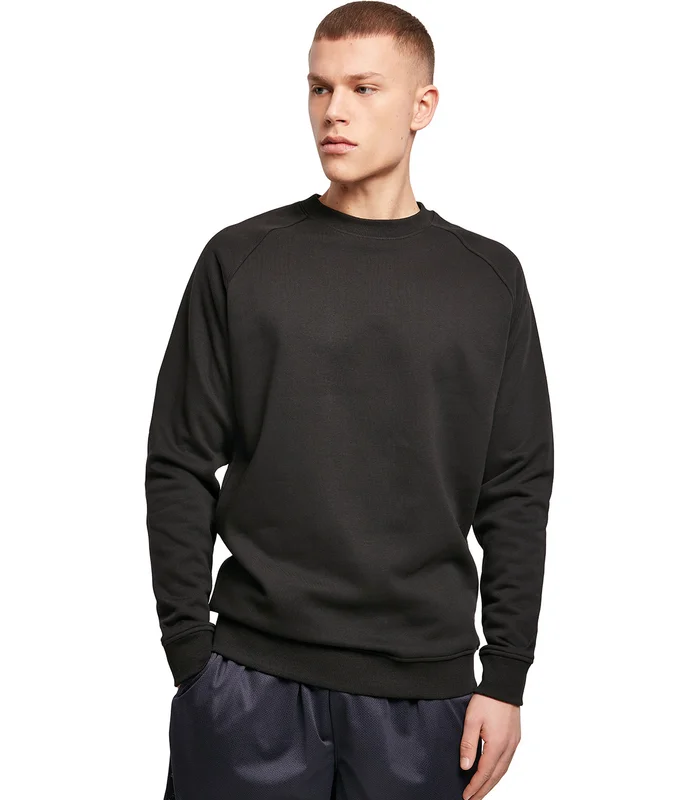 Build Your Brand Build Your Brand Raglan sweat crew neck in Black