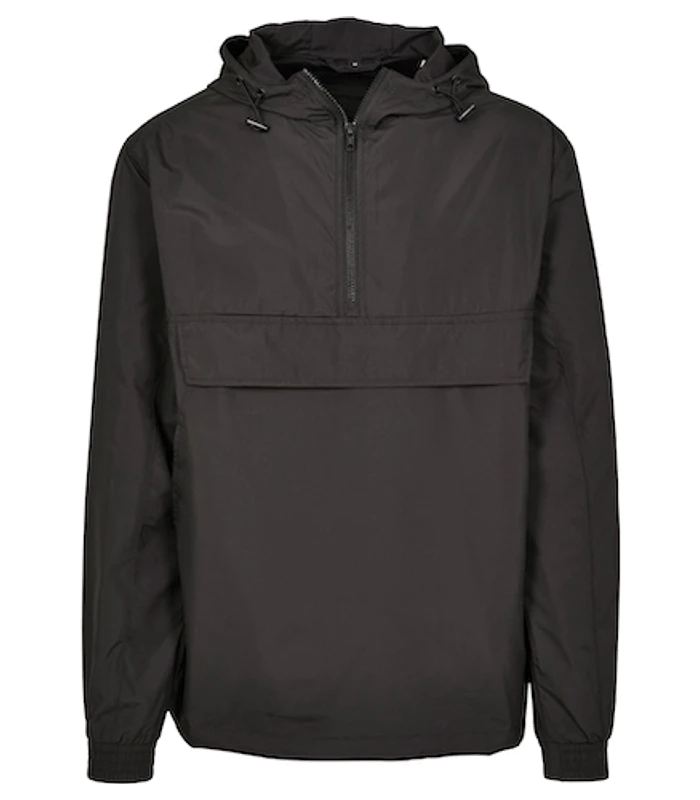 Build Your Brand Build Your Brand Basic pullover jacket in Black