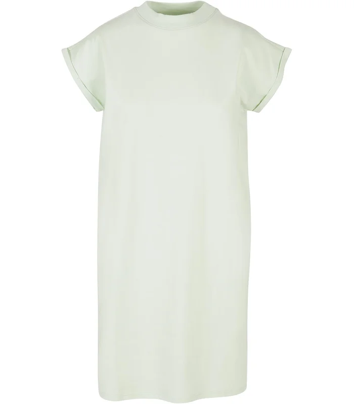 Build Your Brand Build Your Brand Women's turtle extended shoulder dress in Light Mint*