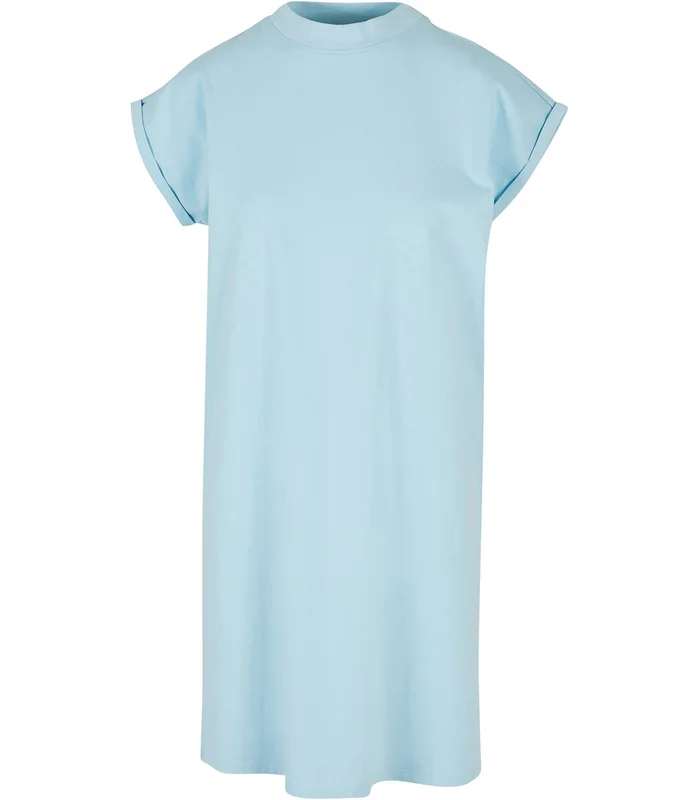 Build Your Brand Build Your Brand Women's turtle extended shoulder dress in Ocean Blue*