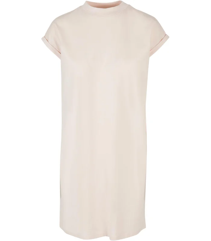 Build Your Brand Build Your Brand Women's turtle extended shoulder dress in Pink*