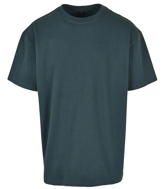 Build Your Brand Build Your Brand Heavy oversized tee in Bottle Green*