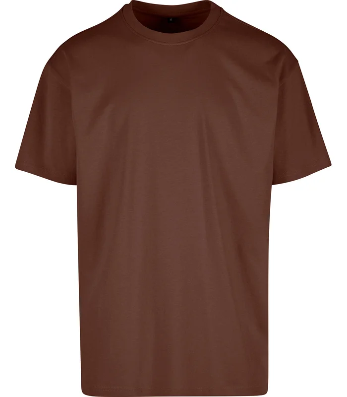 Build Your Brand Build Your Brand Heavy oversized tee in Chocolate Brown*