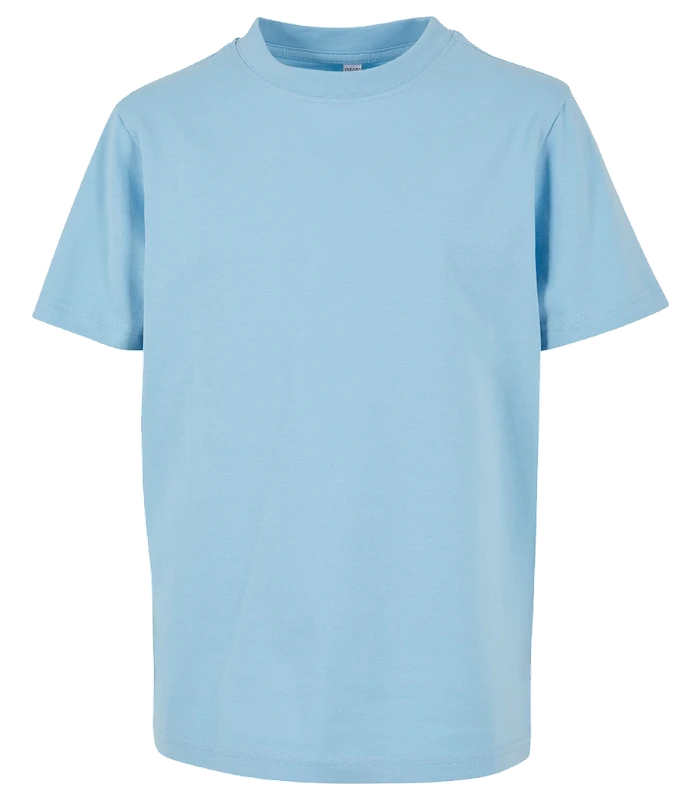 Build Your Brand Build Your Brand Kids basic tee in Baltic Blue