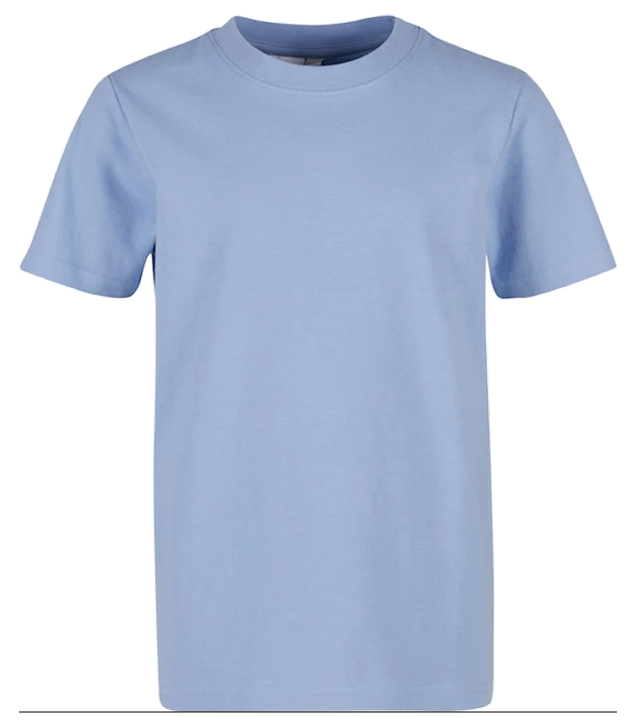 Build Your Brand Build Your Brand Kids basic tee in Powder Blue